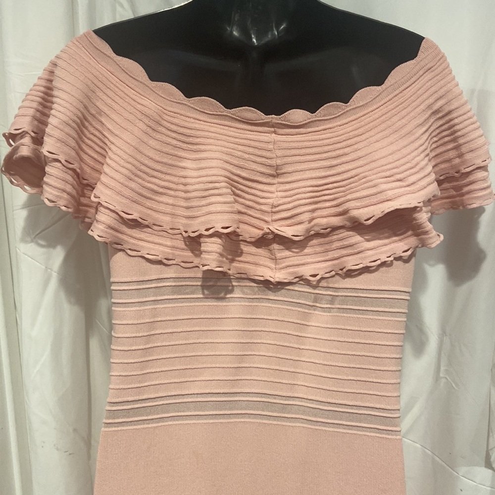 Eliza J Pastel Pink Off Or On Shoulders Shape Forming Dress View 4